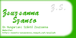 zsuzsanna szanto business card
